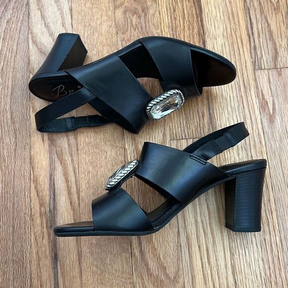 Brighton Ritzy Rhinestone Leather Heels Shoes Women’s Size 7.5M - Picture 10 of 13